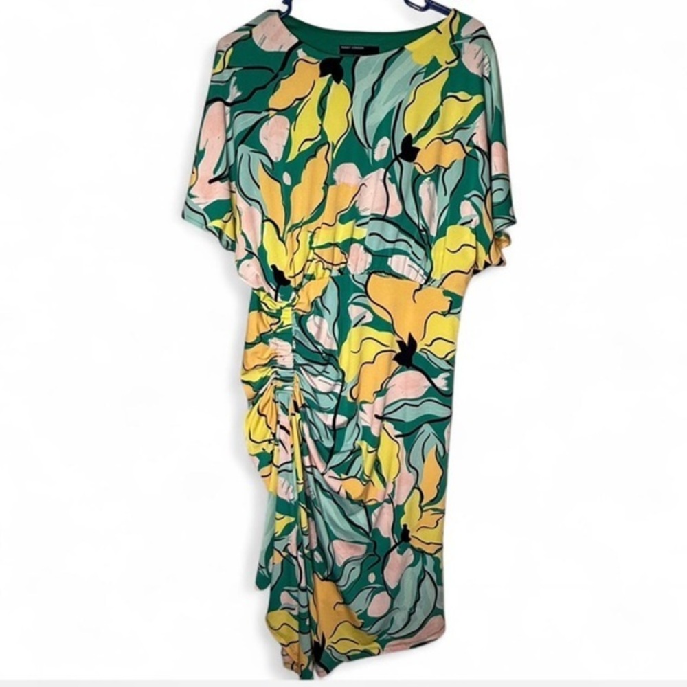 Maggy London Vibrant Floral Midi Dress